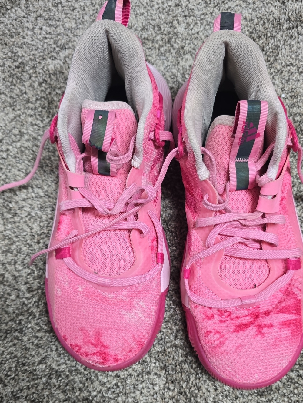 Adidas Harden 3 Stepback Bliss Women's Pink Athletic Sneakers with Grey Accents
